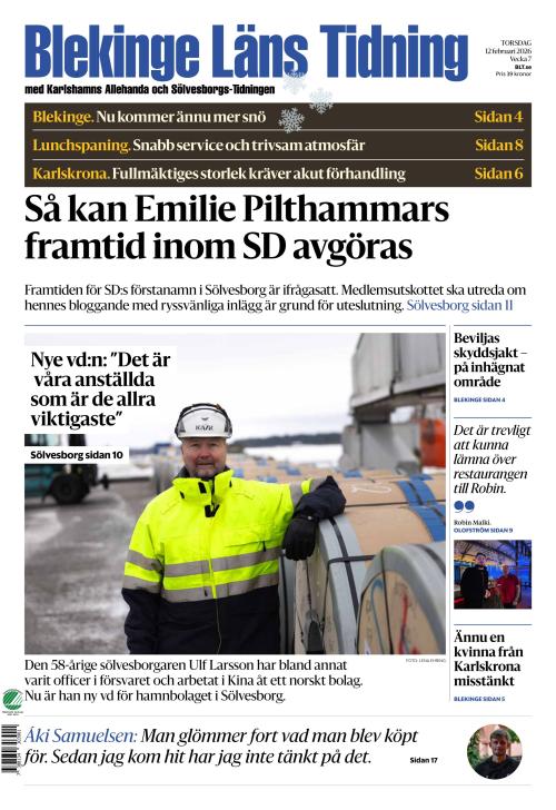 Blekinge Läns Tidning 12.2.2026