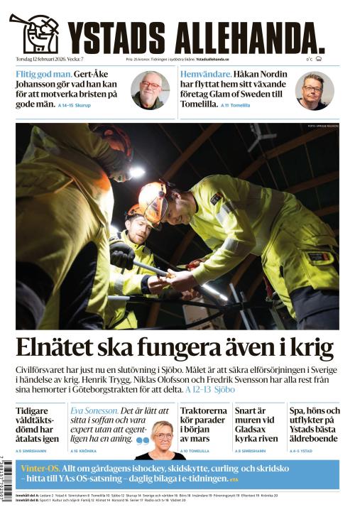 Ystads Allehanda 12.2.2026