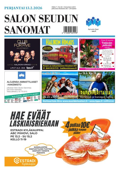 Salon Seudun Sanomat 13.2.2026