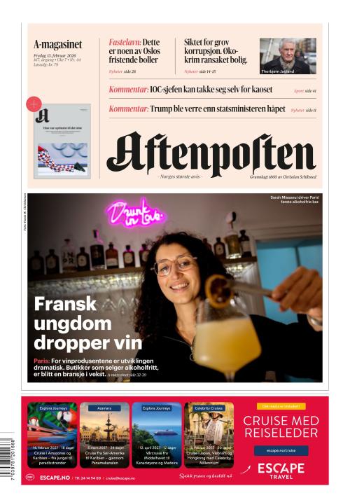 Aftenposten 13.2.2026