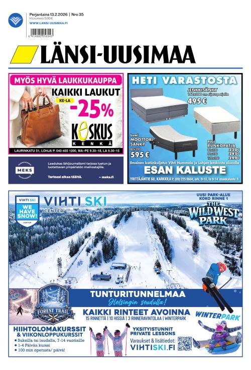 Länsi-Uusimaa 13.2.2026