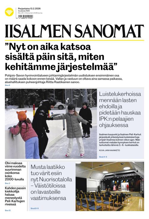 Iisalmen Sanomat 13.2.2026