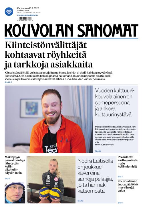 Kouvolan Sanomat 13.2.2026