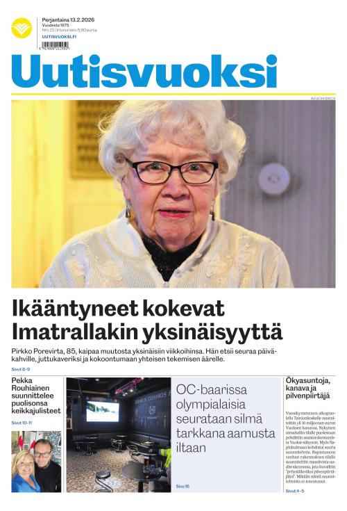 Uutisvuoksi 13.2.2026