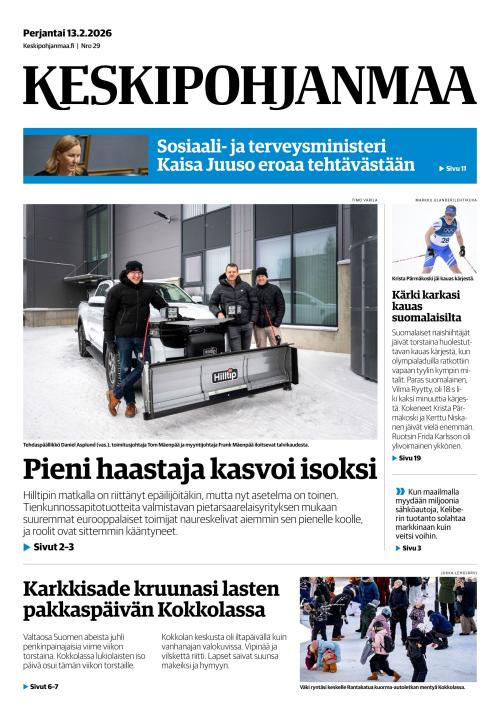Keskipohjanmaa 13.2.2026