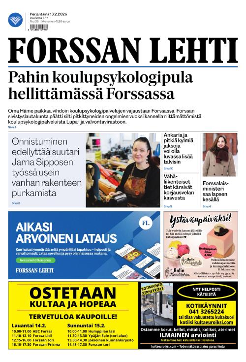 Forssan Lehti 13.2.2026