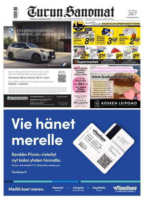Turun Sanomat 13.2.2026