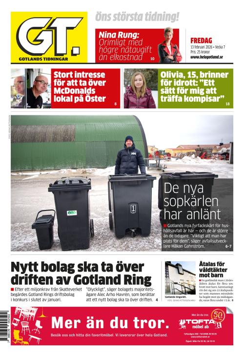 Gotlands Tidningar 13.2.2026