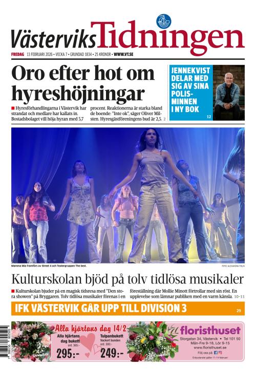Västerviks-Tidningen 13.2.2026