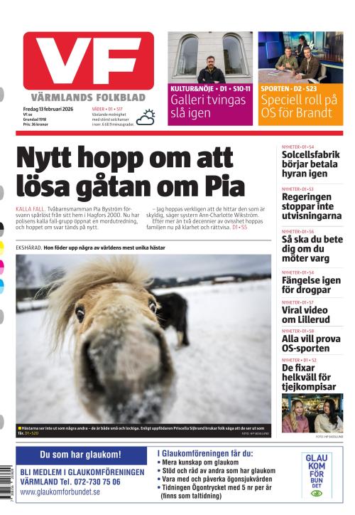 Värmlands Folkblad 13.2.2026