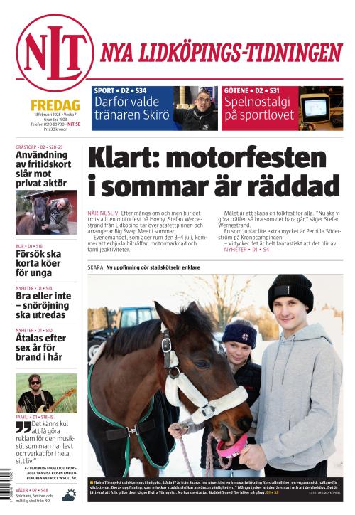 Nya Lidköpings-Tidningen 13.2.2026
