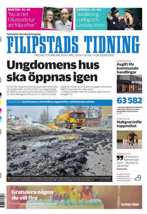 Filipstads Tidning 13.2.2026