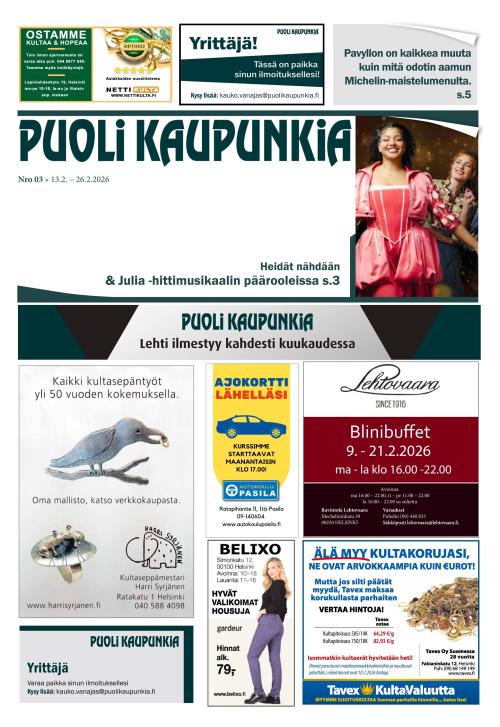 Puoli Kaupunkia Espoo 13.2.2026