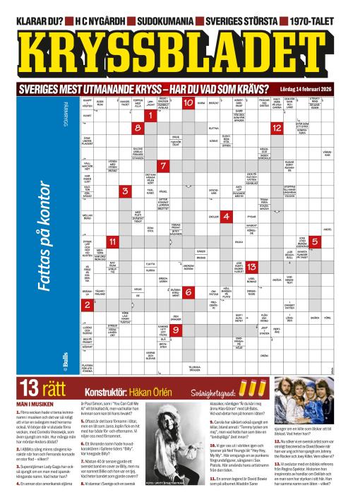 Aftonbladet Lördag 14.2.2026