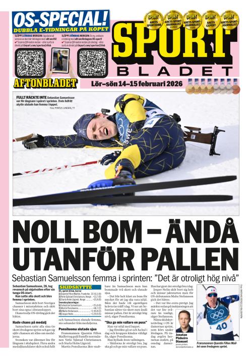 Aftonbladet Sportbladet 14.2.2026