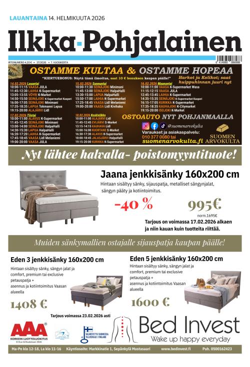 Ilkka-Pohjalainen 14.2.2026
