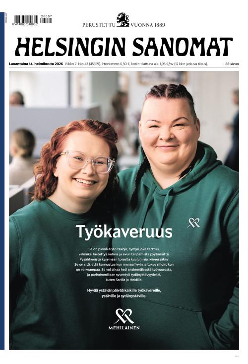 Helsingin Sanomat 14.2.2026