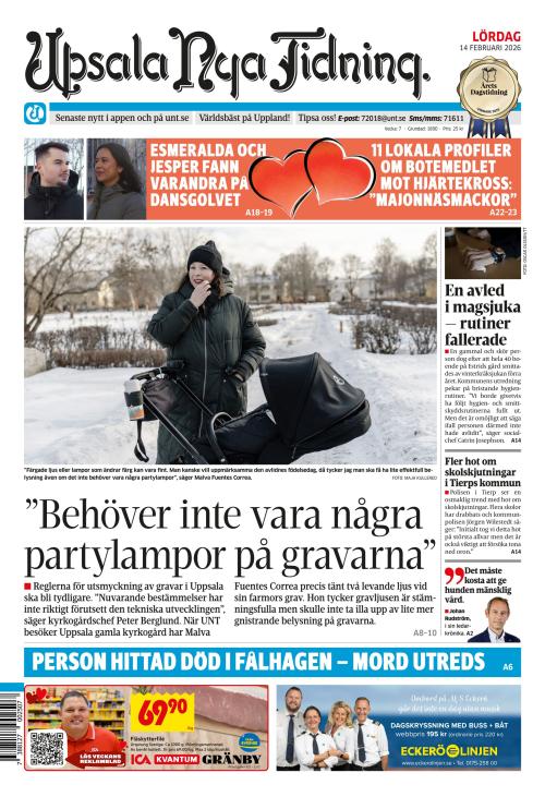 Upsala Nya Tidning 14.2.2026
