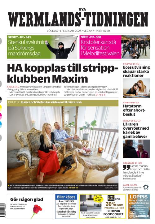 Nya Wermlands-Tidningen 14.2.2026