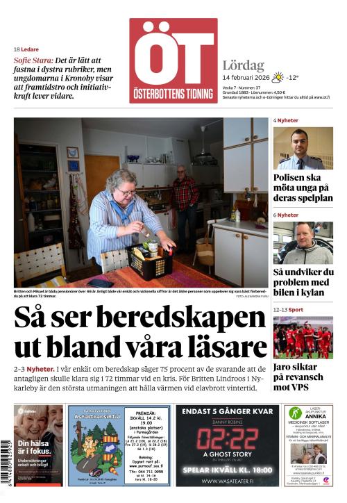 Österbottens Tidning 14.2.2026