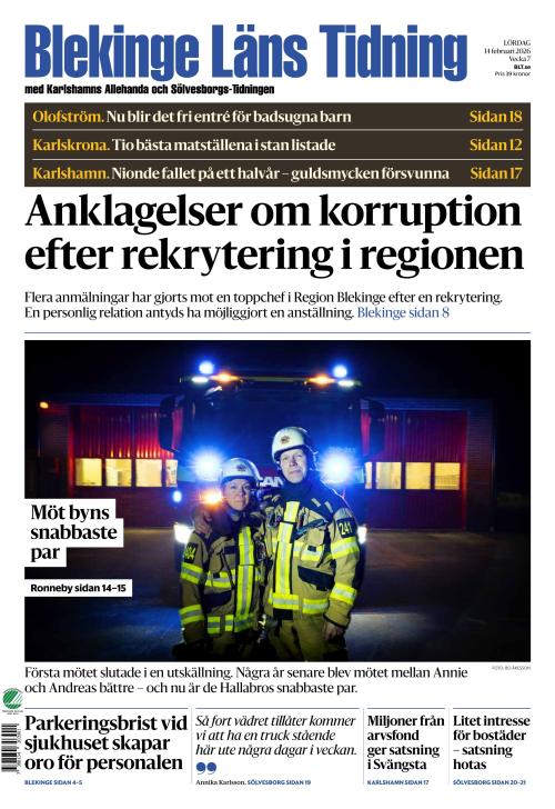 Blekinge Läns Tidning 14.2.2026