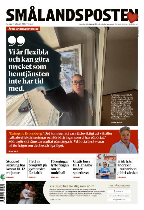 Smålandsposten 14.2.2026