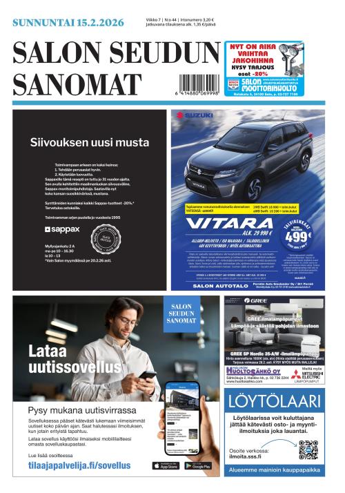 Salon Seudun Sanomat 15.2.2026