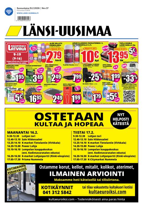 Länsi-Uusimaa 15.2.2026