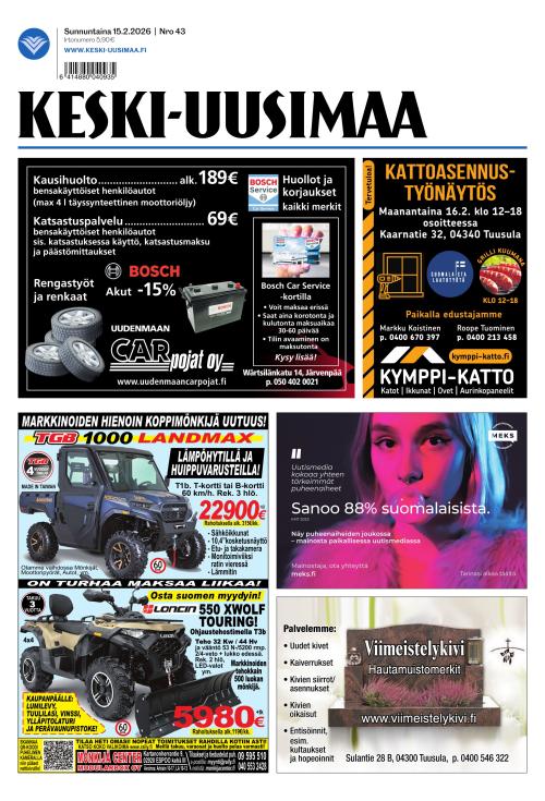 Keski-Uusimaa 15.2.2026