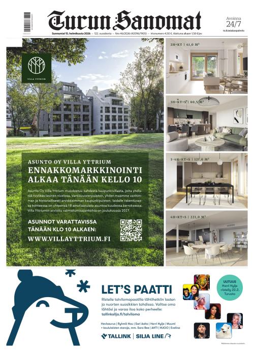 Turun Sanomat 15.2.2026