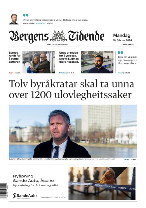 Bergens Tidende 16.2.2026