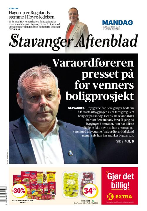 Stavanger Aftenblad 16.2.2026