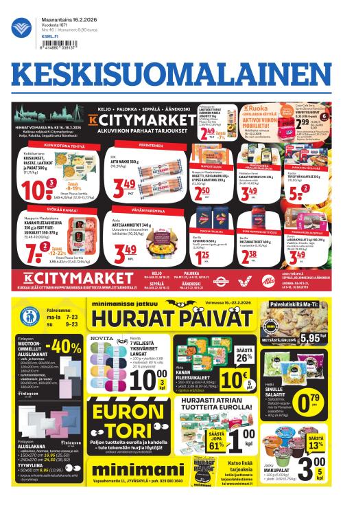 Keskisuomalainen 16.2.2026