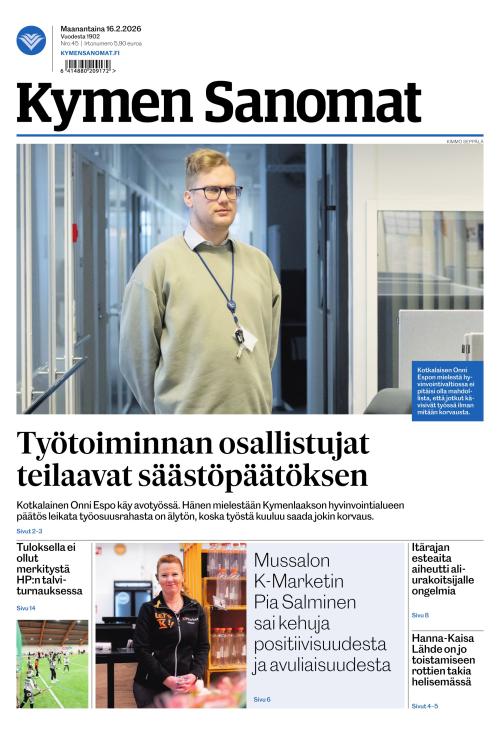 Kymen Sanomat 16.2.2026