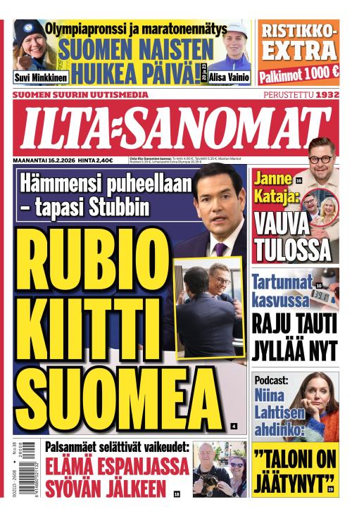 Ilta-Sanomat 16.2.2026