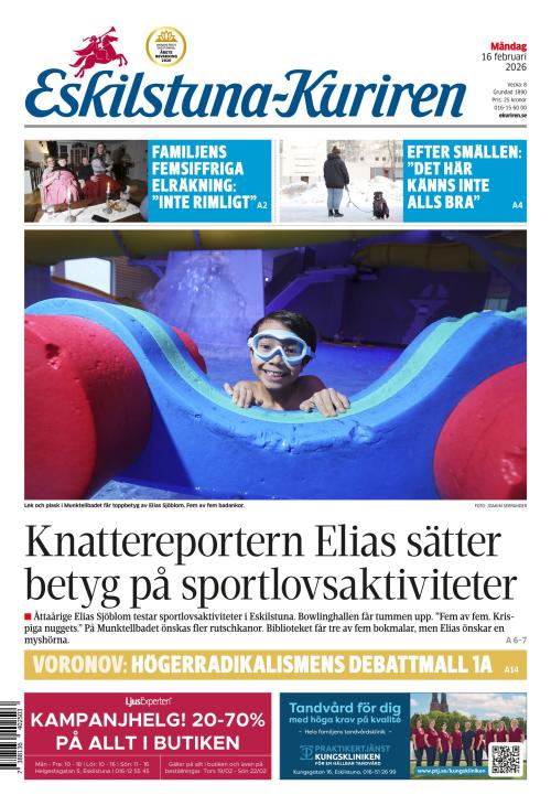 Eskilstuna-Kuriren 16.2.2026