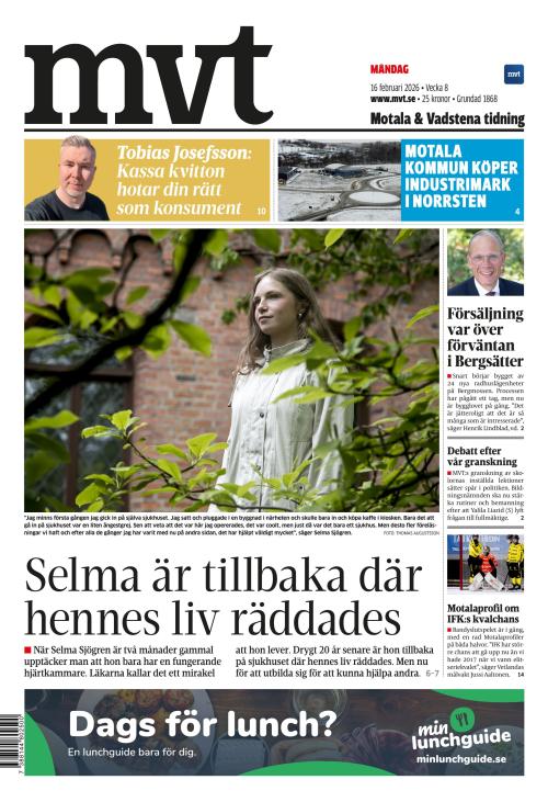 Motala Vadstena Tidning 16.2.2026