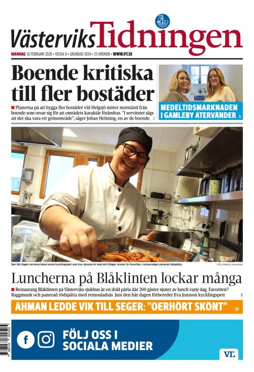 Västerviks-Tidningen 16.2.2026