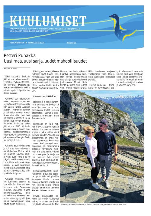 Pyhäjoen Kuulumiset 18.2.2026