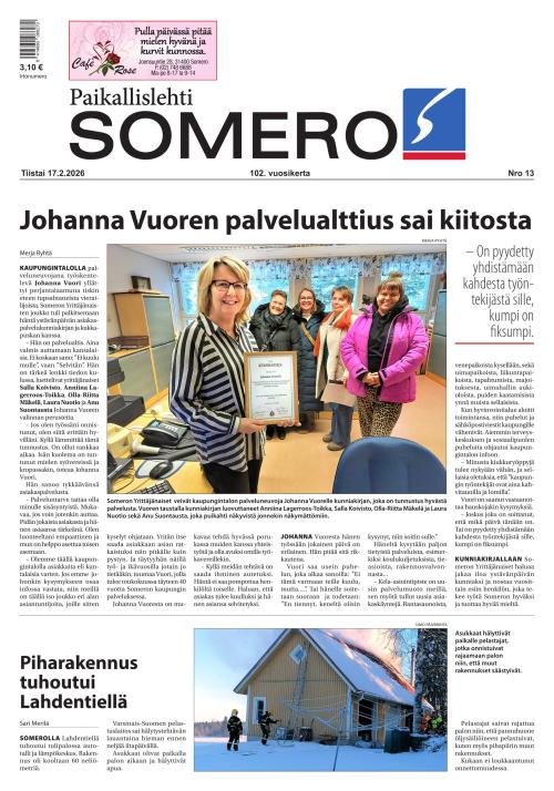 Paikallislehti Somero 17.2.2026