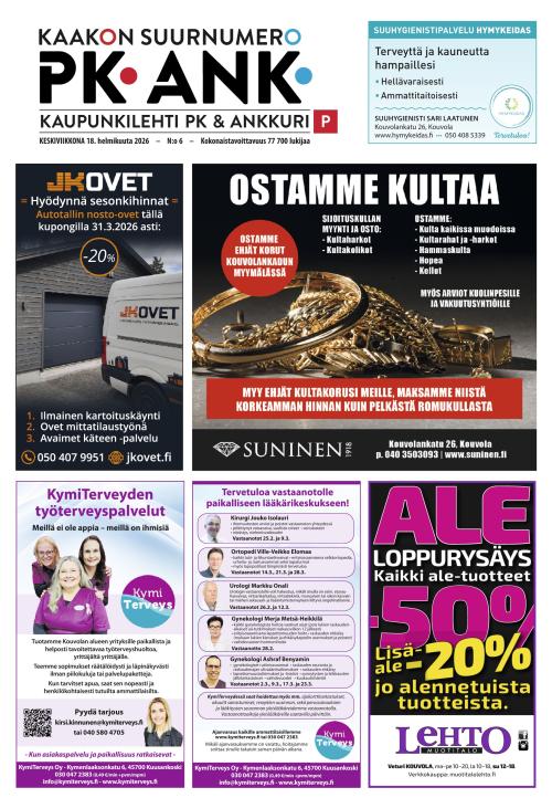 Kaupunkilehti Pohjois-Kymenlaakso 18.2.2026