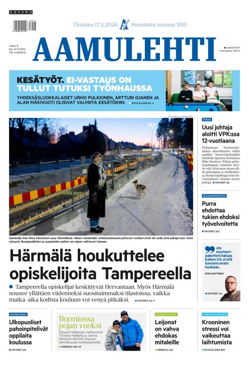 Aamulehti 17.2.2026