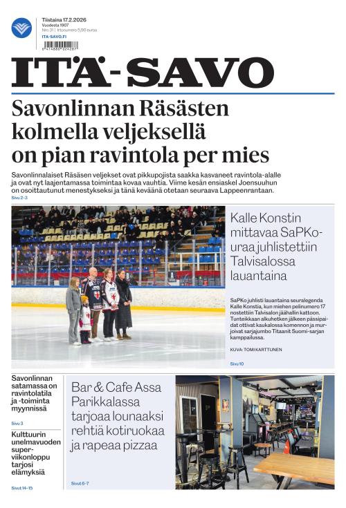 Itä-Savo 17.2.2026