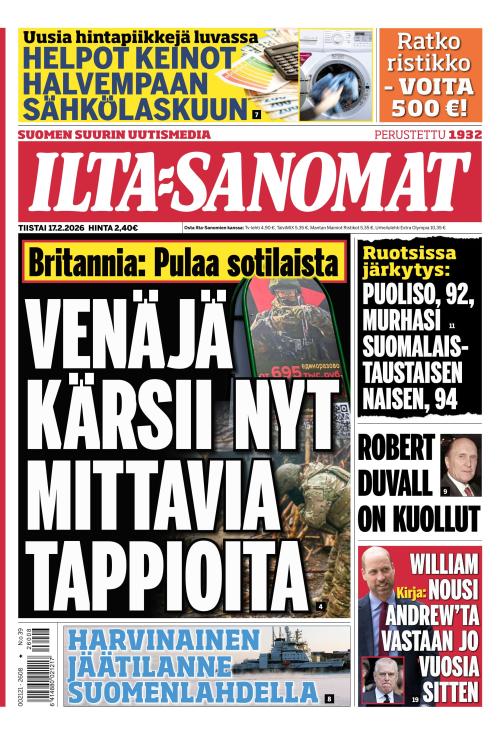 Ilta-Sanomat 17.2.2026
