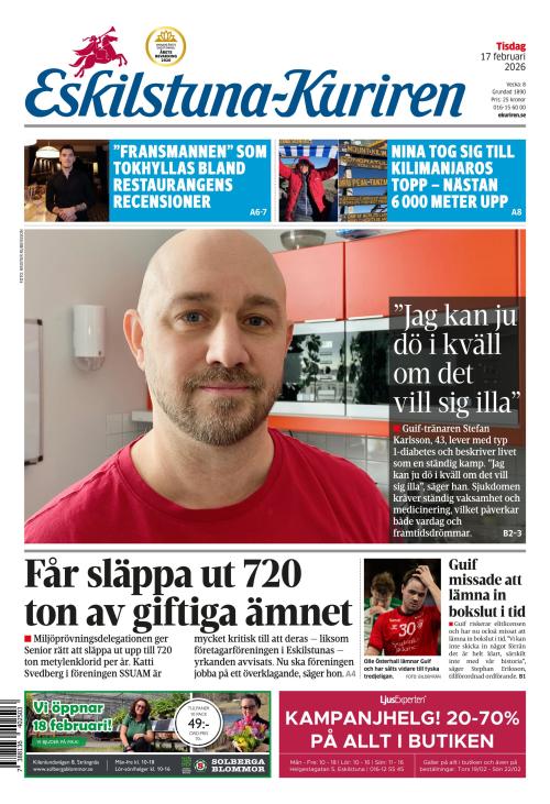 Eskilstuna-Kuriren 17.2.2026
