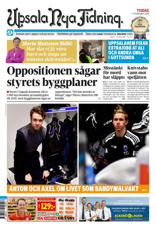 Upsala Nya Tidning 17.2.2026