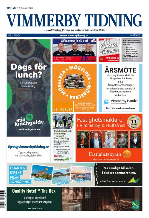 Vimmerby Tidning / Kinda-Posten 17.2.2026