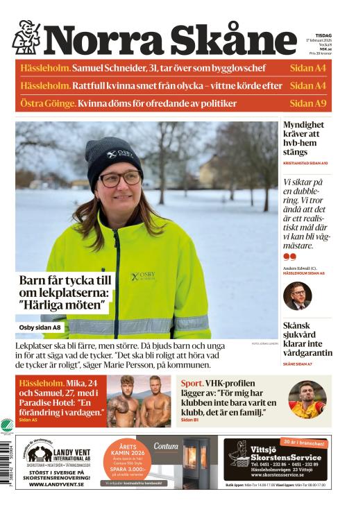 Norra Skåne 17.2.2026