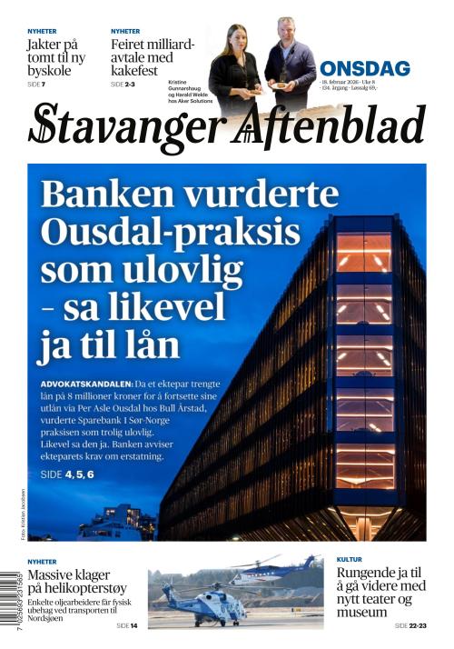 Stavanger Aftenblad 18.2.2026