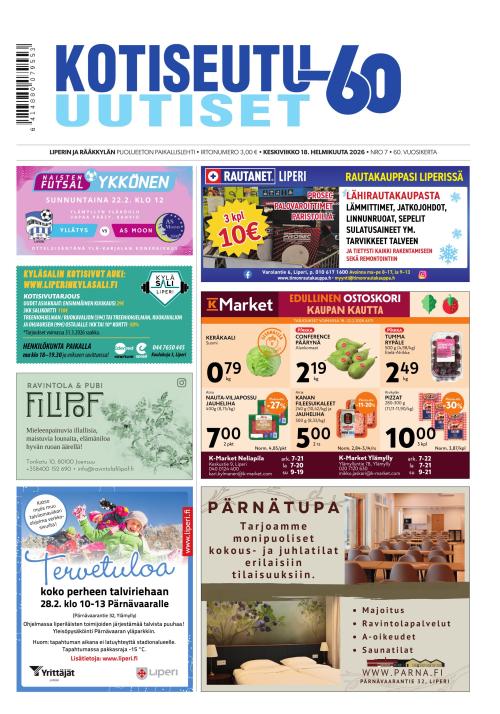 Kotiseutu-uutiset 18.2.2026